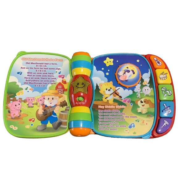 VTech Musical Nursery Rhymes Book Baby Educational Learning Toy Nursery Songs - Picture 4 of 6